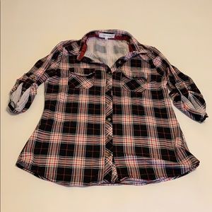 flannel tshirt